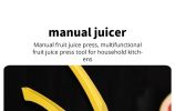 Home Manual Lemon Squeezer Aluminum Alloy Hand Pressed Orange Fruit Juicer Portable Practical Kitchen Tools Mini Blender