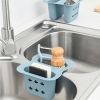 1pc Kitchen Sink Rack Soap Sponge Drainer Rack Holder Basket Storage Kitchen Sink Rack Sponge Holder Silicone Sponge Holder