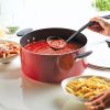 Reliance 10qt Aluminum Nonstick Wide Stock Pot Red